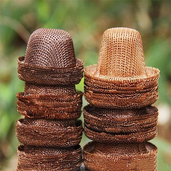 High Silica Fiberglass Filtration Mesh Cap