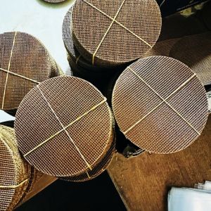 High Temperature Carbonized Fiberglass Mesh Filter