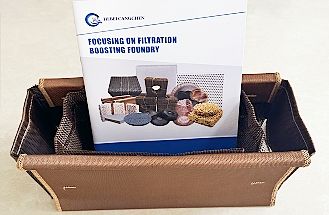 Fiberglass thermally fused distribution bags for aluminum slab ingot