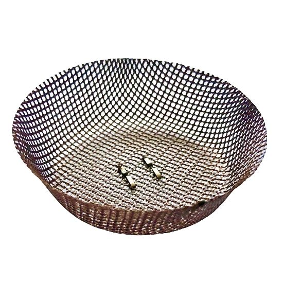 Fiberglass Cap/Hat Type Filtration Mesh For Aluminum Pistons