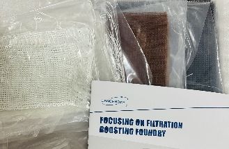 Fiberglass Filter Mesh for aluminum filtration delivered to Thailand client.