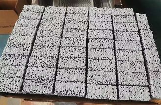 Silicon carbide (SIC) ceramic foam filters are exported abroad from Hebei CangChen