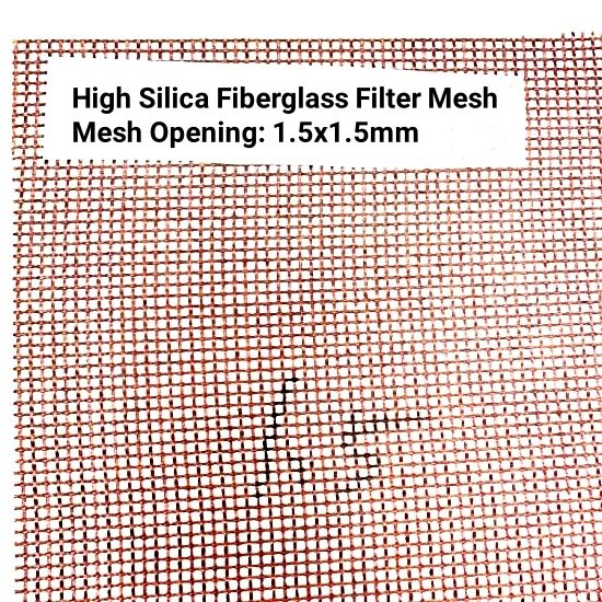 High Silica Fiberglass Fabric Filter For Steel Iron
