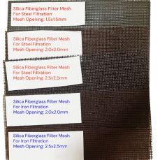 High Silica Fiberglass Filter Mesh For Steel Iron And Copper