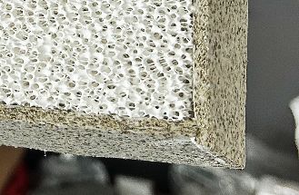 Expanded Vermiculite Gasket of Alumina Ceramic Foam Filters For Bahrain Client