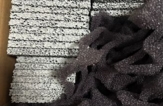 144X144X10 119X119X15mm 10ppi SIC ceramic foam filters for SLOVENIA Client