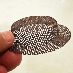 Fiberglass Cap filter mesh for Aluminum casting filtration
